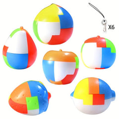 3D Puzzle Luban Lock Keychain Brain Teaser Game Magic Cube Educational Toys
