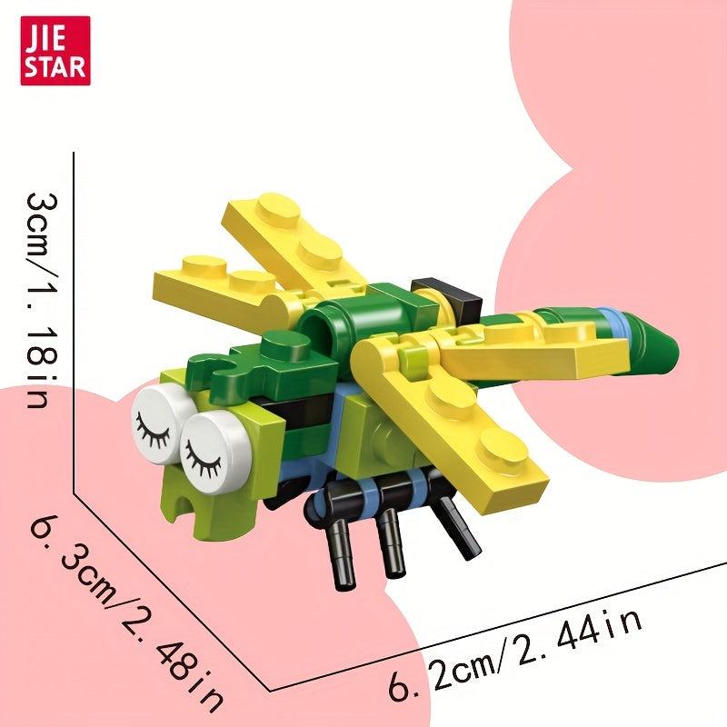 31pcs Simulative Dragonfly Insect Building Blocks Educational Toy