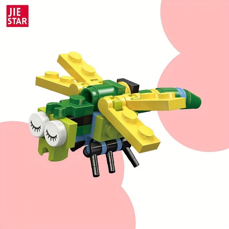 31pcs Simulative Dragonfly Insect Building Blocks Educational Toy