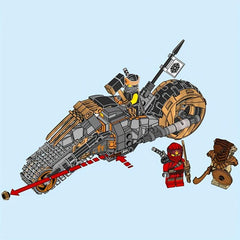 Desert Dirt Bike Building Block with 3 Dolls - Educational Toy