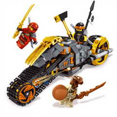 Desert Dirt Bike Building Block with 3 Dolls - Educational Toy