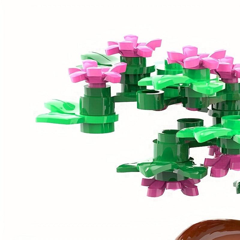 54pcs Bonsai Trees Building Block Toy Set for Boys Girls Adul