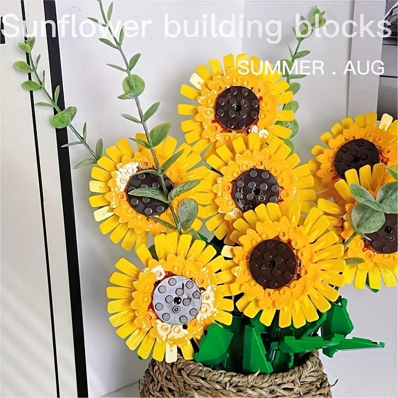 DIY Building Blocks Flower Ornaments for Christmas Halloween Thanksgiving