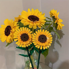 DIY Building Blocks Flower Ornaments for Christmas Halloween Thanksgiving
