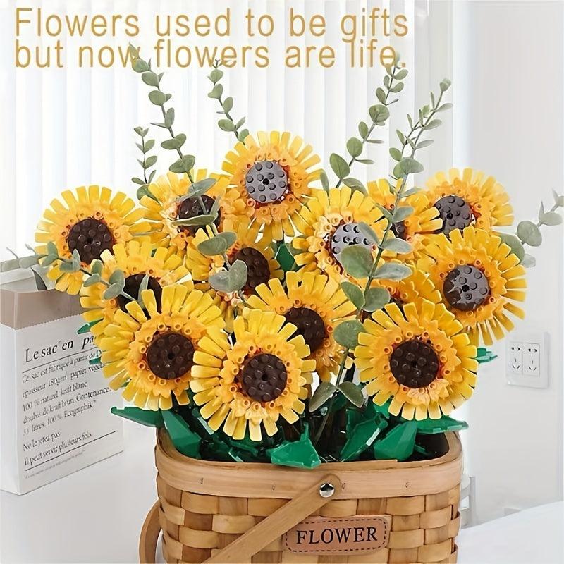 DIY Building Blocks Flower Ornaments for Christmas Halloween Thanksgiving