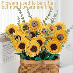 DIY Building Blocks Flower Ornaments for Christmas Halloween Thanksgiving