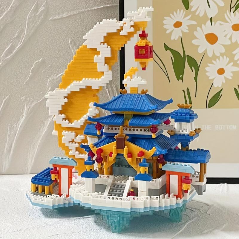 Building Blocks Chinese Style Ancient Building Puzzle Toy Gift
