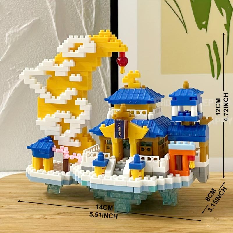 Building Blocks Chinese Style Ancient Building Puzzle Toy Gift