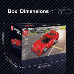 8 Grid Car Racing Model Toy Building Blocks