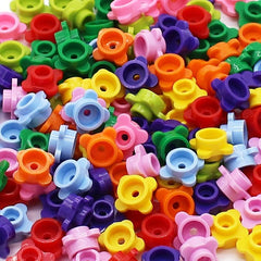 200pcs Colorful Flower Christmas Tree DIY Building Blocks
