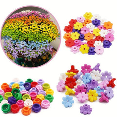 200pcs Colorful Flower Christmas Tree DIY Building Blocks