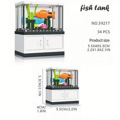Fish Tank Decoration Toys Animal Observation Box Assembled Educational