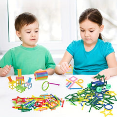 100pcs Building Block Stick Set DIY Puzzle Assembly Toys