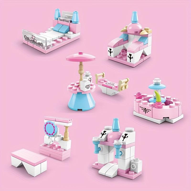 6-in-1 Castle Building Blocks Assembly Toys Educational Intelligence