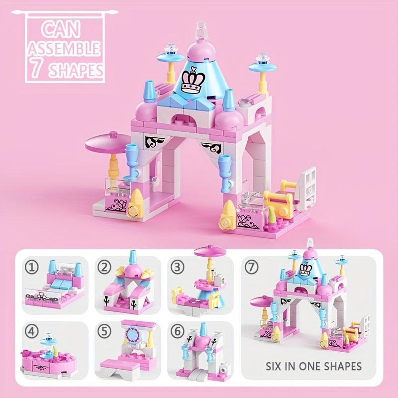 6-in-1 Castle Building Blocks Assembly Toys Educational Intelligence