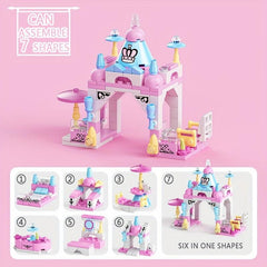 6-in-1 Castle Building Blocks Assembly Toys Educational Intelligence