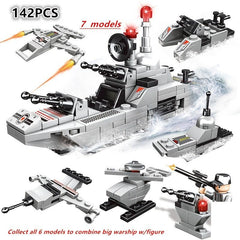 140PCS City Military Helicopter Building Blocks Fun DIY Puzzle Toys for Kids