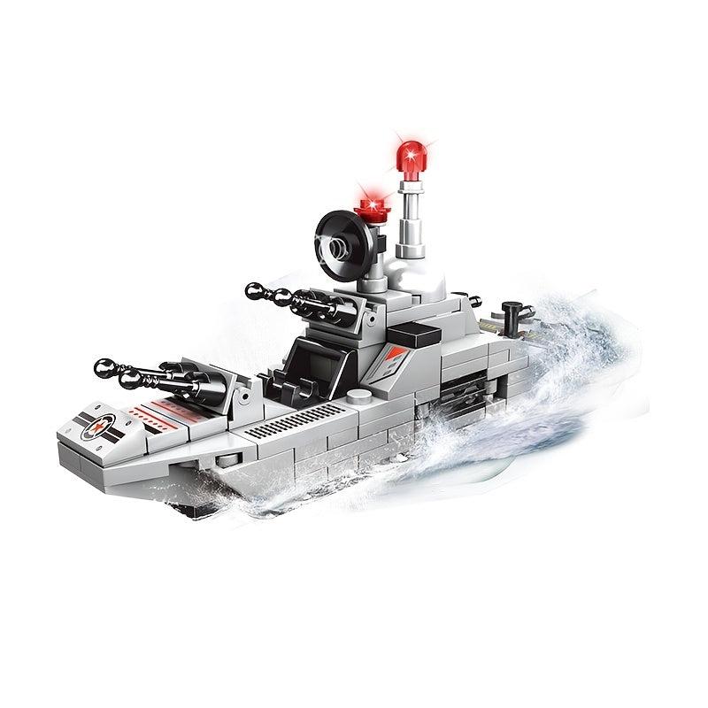140PCS City Military Helicopter Building Blocks Fun DIY Puzzle Toys for Kids