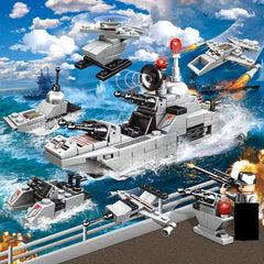 140PCS City Military Helicopter Building Blocks Fun DIY Puzzle Toys for Kids