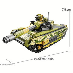 429pcs T90M Tank Model with Soldier Building Blocks Set