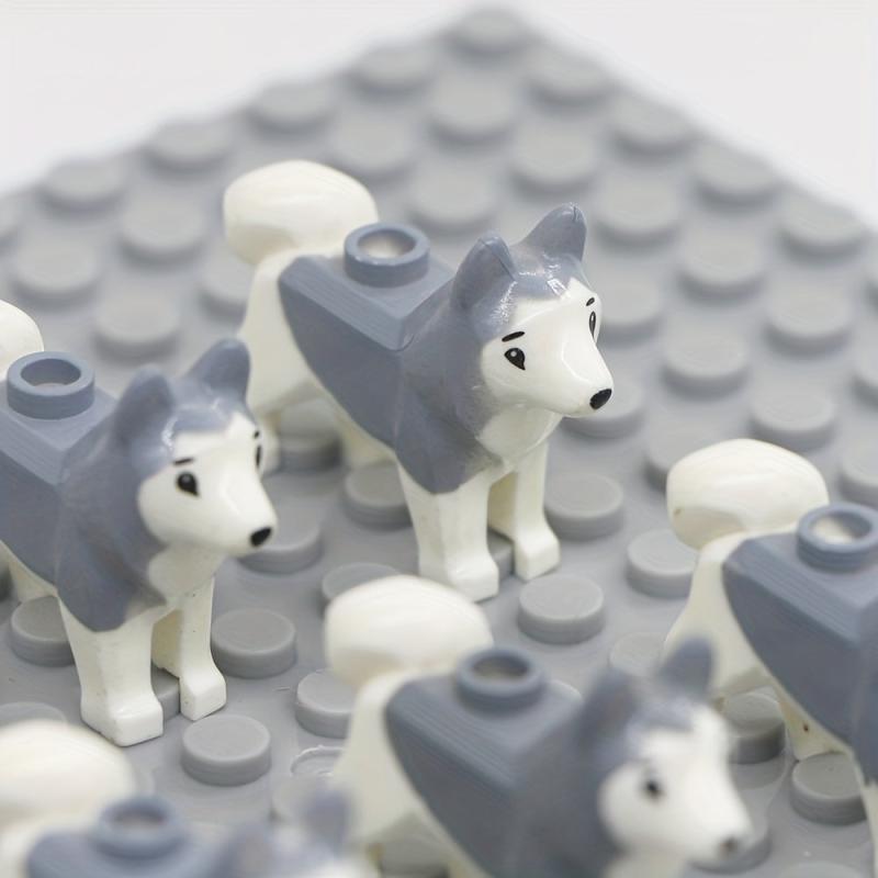 Husky Dog Building Blocks Educational Toy
