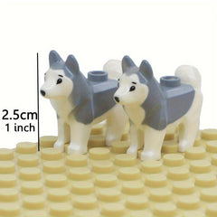 Husky Dog Building Blocks Educational Toy