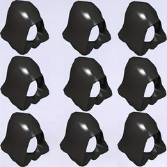 9pcs Mini Building Block Character Hooded Headscarf DIY Dressing Toys