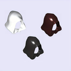 9pcs Mini Building Block Character Hooded Headscarf DIY Dressing Toys