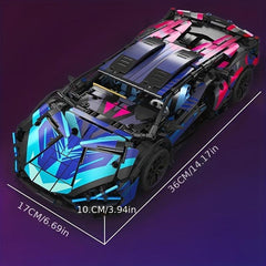 1314pcs Sports Car Building Block Toy Set