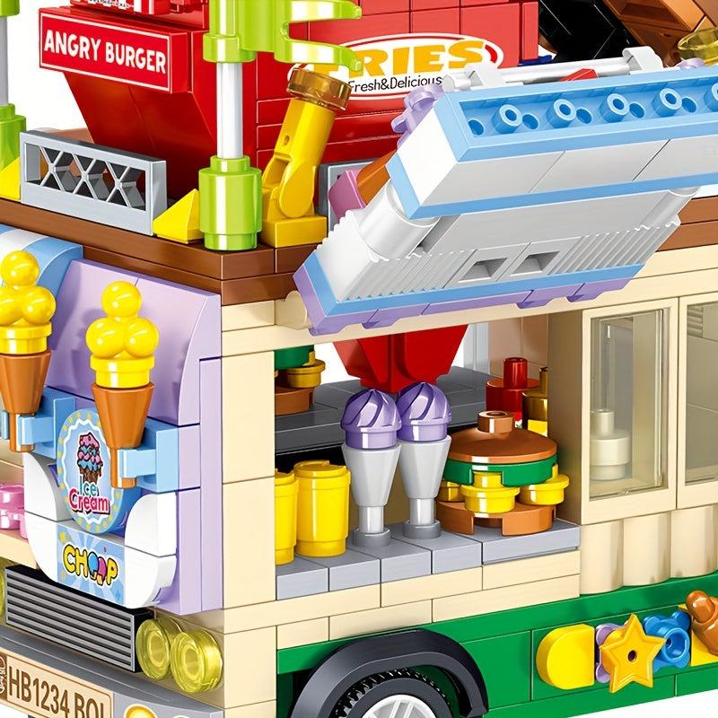 Building Block Building Toys Fruit Cake Sushi Burger Car Toy For Girls