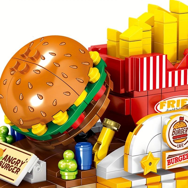Building Block Building Toys Fruit Cake Sushi Burger Car Toy For Girls