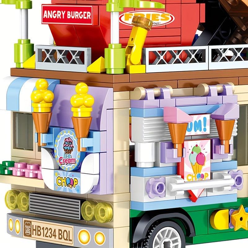 Building Block Building Toys Fruit Cake Sushi Burger Car Toy For Girls