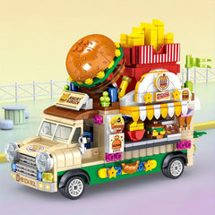 Building Block Building Toys Fruit Cake Sushi Burger Car Toy For Girls