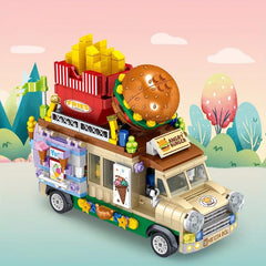 Building Block Building Toys Fruit Cake Sushi Burger Car Toy For Girls