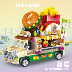 Building Block Building Toys Fruit Cake Sushi Burger Car Toy For Girls