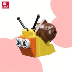 20pcs Simulative Snail Insect Small Animal Building Blocks Gift