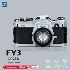 ZHEGAO Retro SLR Polaroid Camera Building Blocks Toy