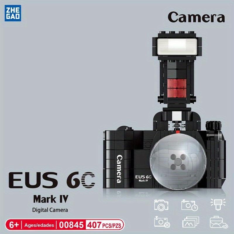 ZHEGAO Retro SLR Polaroid Camera Building Blocks Toy