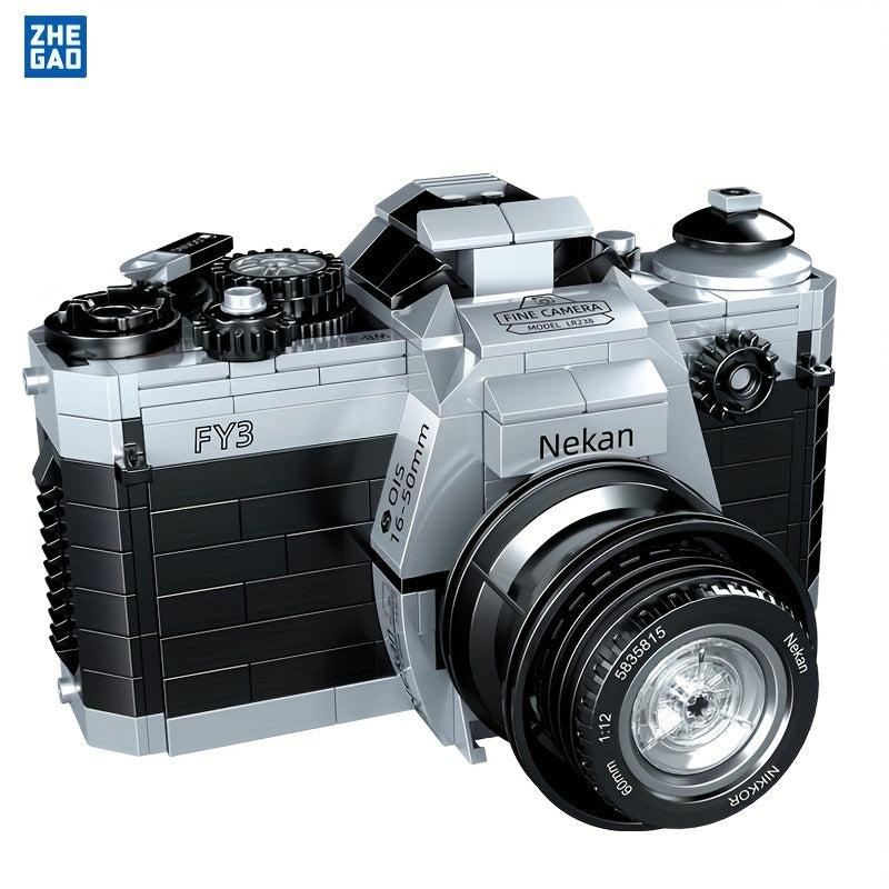 ZHEGAO Retro SLR Polaroid Camera Building Blocks Toy