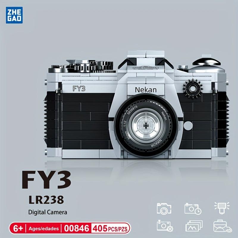 ZHEGAO Retro SLR Polaroid Camera Building Blocks Toy