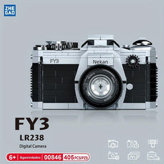 ZHEGAO Retro SLR Polaroid Camera Building Blocks Toy