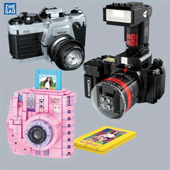 ZHEGAO Retro SLR Polaroid Camera Building Blocks Toy