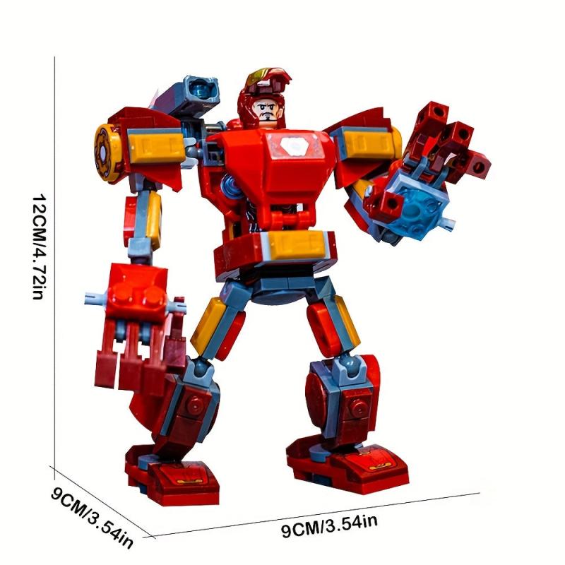 153pc 4.72in Mecha Building Blocks Kids Toys Puzzle Boys Gift