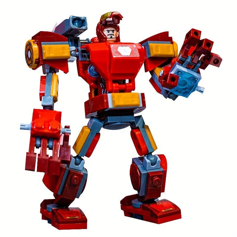 153pc 4.72in Mecha Building Blocks Kids Toys Puzzle Boys Gift