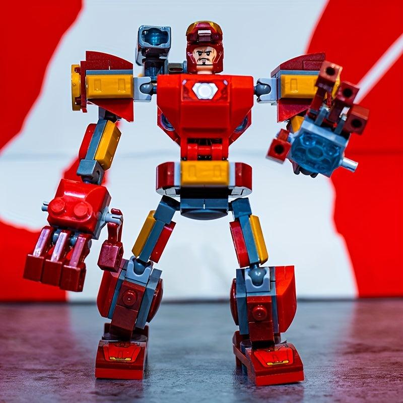 153pc 4.72in Mecha Building Blocks Kids Toys Puzzle Boys Gift