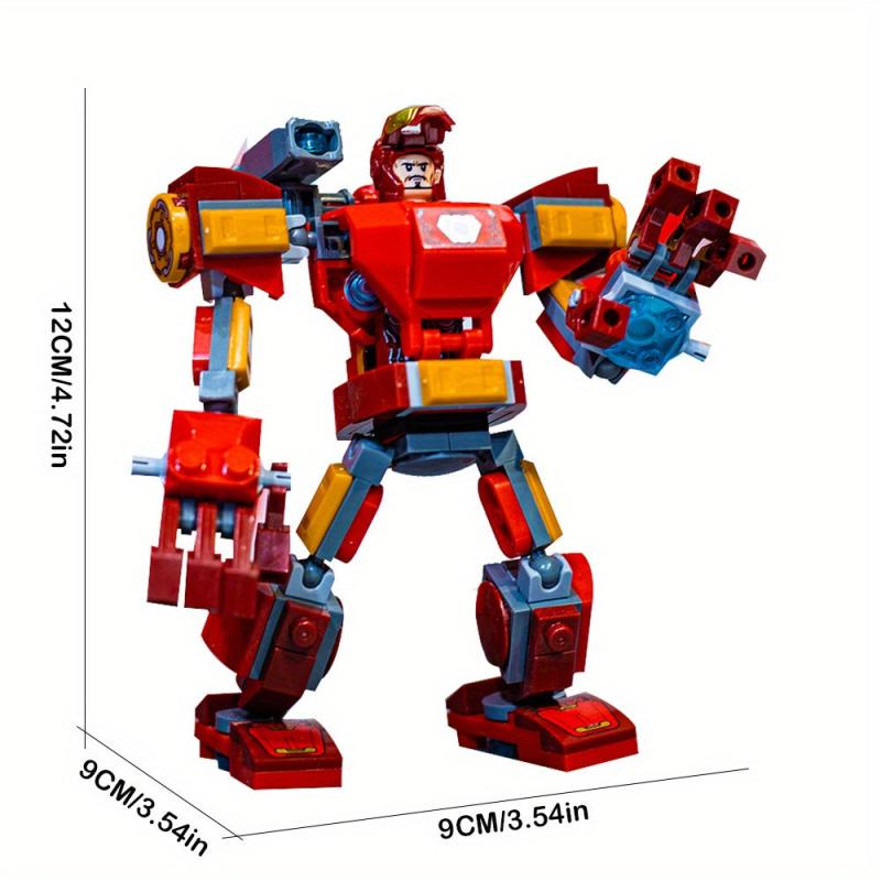 153pc 4.72in Mecha Building Blocks Kids Toys Puzzle Boys Gift
