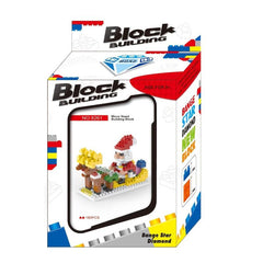 Christmas Building Set: Reindeer Cart Blocks Toy Kit