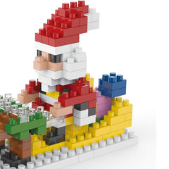 Christmas Building Set: Reindeer Cart Blocks Toy Kit