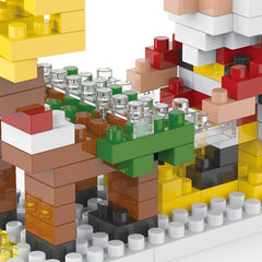 Christmas Building Set: Reindeer Cart Blocks Toy Kit