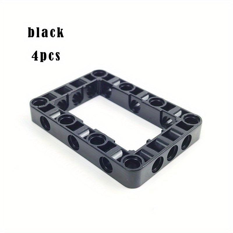 4pcs Building Blocks Modified Frame Thick Hole 5x11 5x7 Beam Bricks For 12